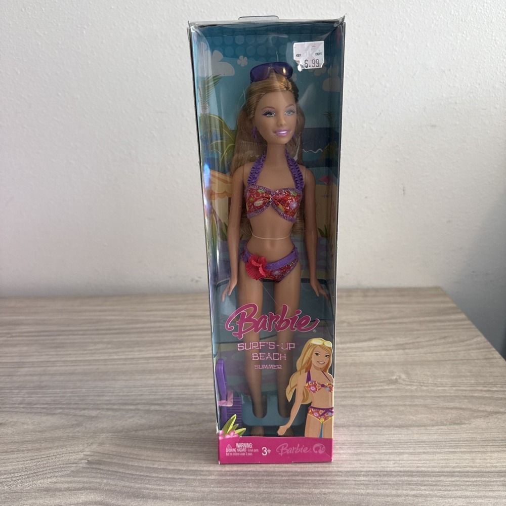 2007 SURF'S UP BEACH SUMMER BARBIE DOLL L9545